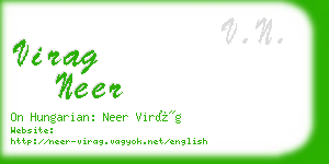 virag neer business card